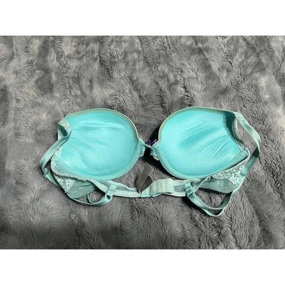 Victoria’s Secret Dream Angels Plunge Bra – Aqua Lace 34B - Picture 2 of 3